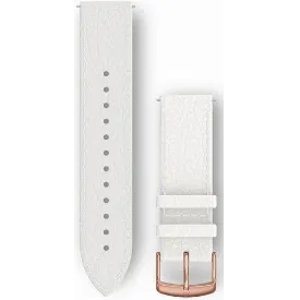 Ремешок Garmin Quick Release Band, 20 мм, White Italian Leather with Rose Gold Hardware